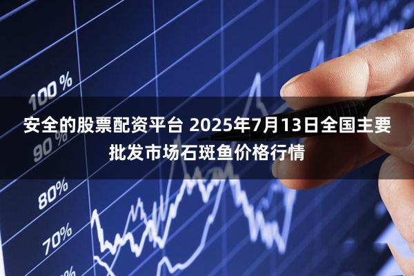 安全的股票配资平台 2025年7月13日全国主要批发市场石斑鱼价格行情
